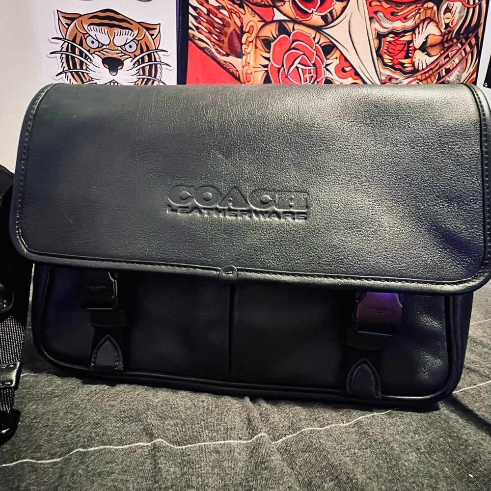Coach League Leather Messenger Bag
